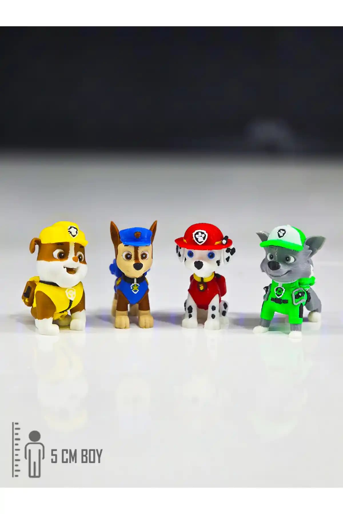 Suelo Butik 4'lü Paw Patrol Karakterleri Çocuklar İçin Güvenli ve Eğlenceli Oyun Seti