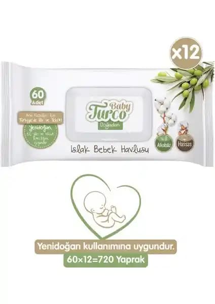 Baby Turco Doğadan ile Sleepy Yenidoğan Islak Bebek Havlusu Karşılaştırması