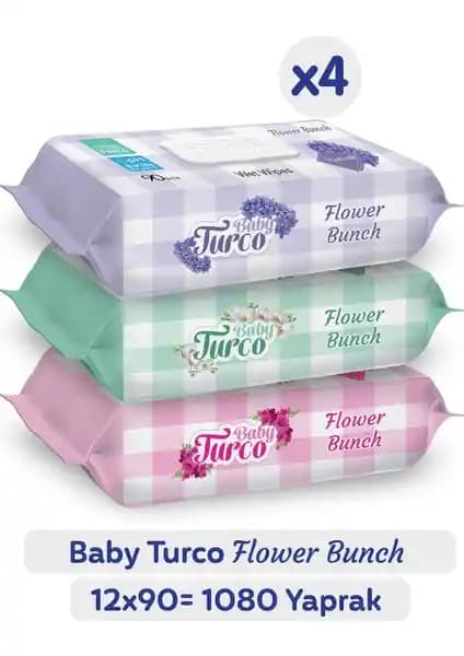 Baby Turco Flower Bunch Islak Havlu 12x90 vs Gül Kokulu Islak Mendil Karşılaştırması