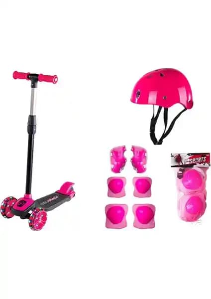 LED Işıklı 3 Tekerlekli Pembe Twist ile Furkan Toys Oturaklı Combo Scooter Karşılaştırması