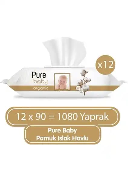 Pure Baby Organik Pamuklu Islak Havlu ile Sleepy Islak Havlu Karşılaştırması: Yaprak ve Aralık Detayları