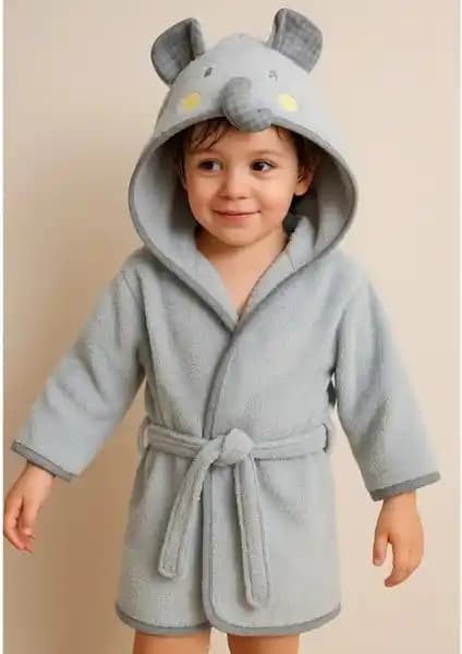 Angeltouch Unisex Bebek Bornozu Güvenli ve Konforlu Doğal Malzemelerle Tasarlandı