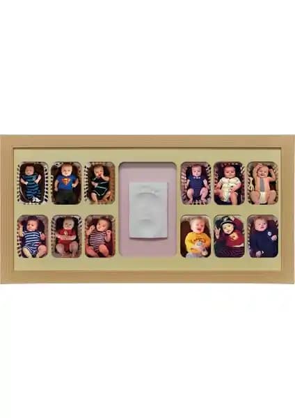 Baby Memory Prints 12 Aylık Çerçeve - Naturel Bebek Anılarını Şık ve Güvenli Bir Şekilde Saklama Seçeneği