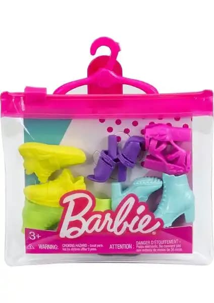 Barbie Ayakkabı Koleksiyonu: Kız Çocukları İçin Renkli ve Eğlenceli Moda Aksesuar Seti