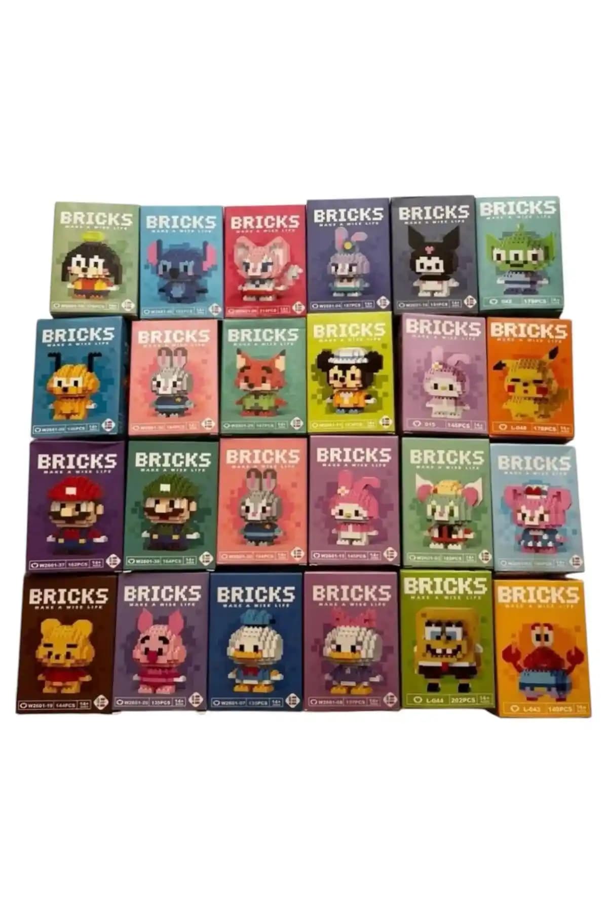 Bricks Mini Rasgele Model Çizgi Film Karakterleri Yapı Seti Detaylı Tanıtım ve Özellikler