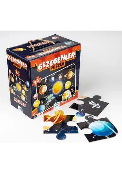 Ca Games 24 Parça Gezegenler Maxi Boy Eğitici Puzzle Çocuklar İçin Öğretici ve Eğlenceli Eğitim Materyali