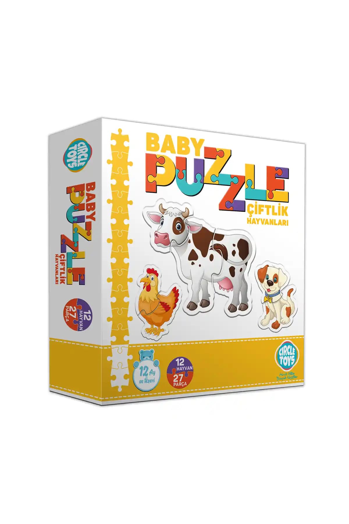 Çocuklar İçin Eğlenceli ve Eğitici 27 Parçalık Puzzle Seti: Dayanıklı ve Renkli Tasarım
