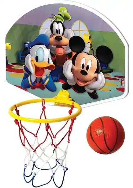 Dede Mickey Mouse Orta Boy Basket Potası Çocuklar İçin Eğlenceli ve Pratik Spor Ekipmanı