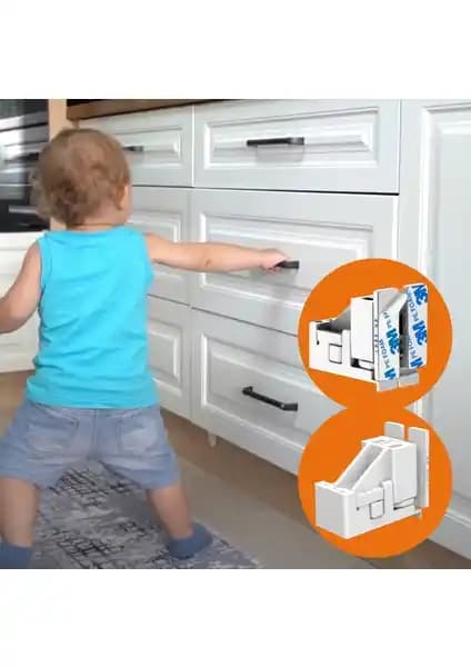 Diobaby 8 Adet Gizli Çocuk Kilidi: Güvenlik ve Estetiği Bir Arada Sağlayan Pratik Çözüm