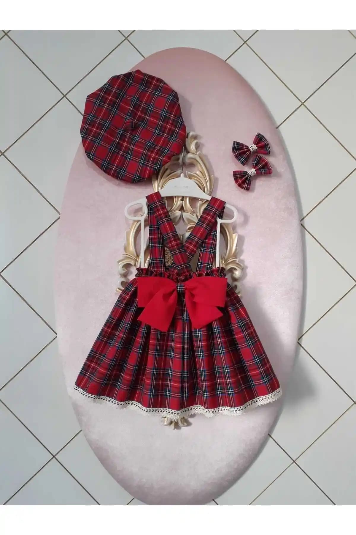 Eylülce Butik Kız Bebek ve Çocuk Ekoseli Salopet Takımı Detaylı İnceleme ve Özellikler