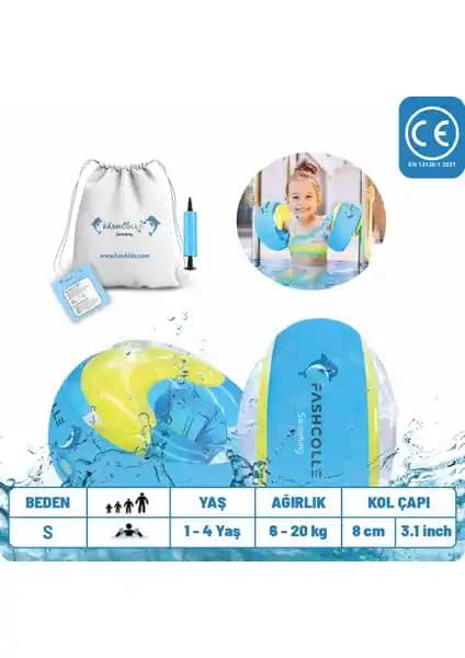 Fashcolle Small Beden Şişme Deniz Kolluğu Çocuklar İçin Güvenli ve Konforlu Yüzme Yardımcısı
