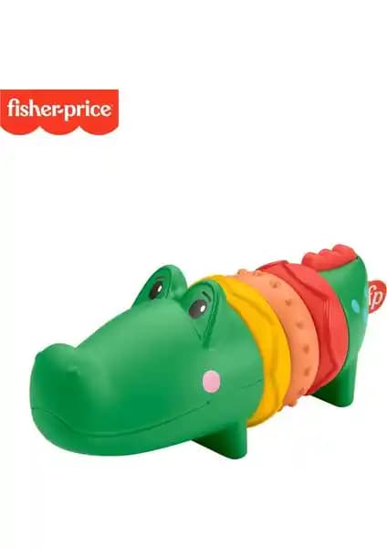 Fisher-Price Safari Arkadaşları Çıngıraklı Timsah: Duyusal ve Motor Gelişimi Destekleyen Eğlenceli Oyuncak
