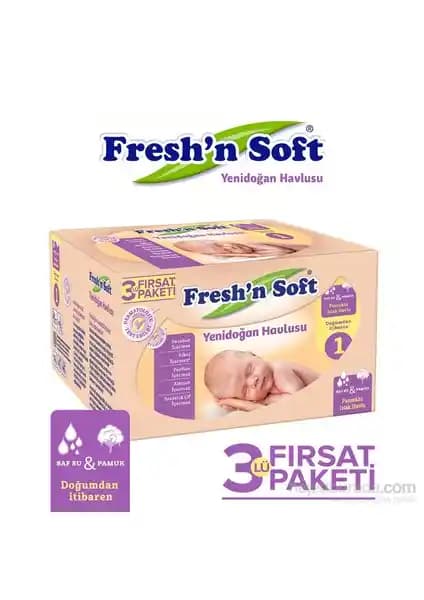 Fresh'n Soft Yenidoğan Islak Mendil: Doğal ve Güvenli Bebek Temizlik Ürünü