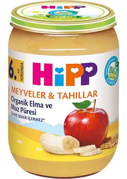 Hipp Organik Elma Muz Püresi: Doğal ve Güvenilir Bebek Beslenmesi Seçeneği