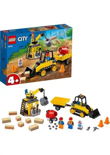 LEGO City 60252 İnşaat Buldozeri: Gerçekçi ve Eğlenceli Yapı Seti Çocuklar İçin