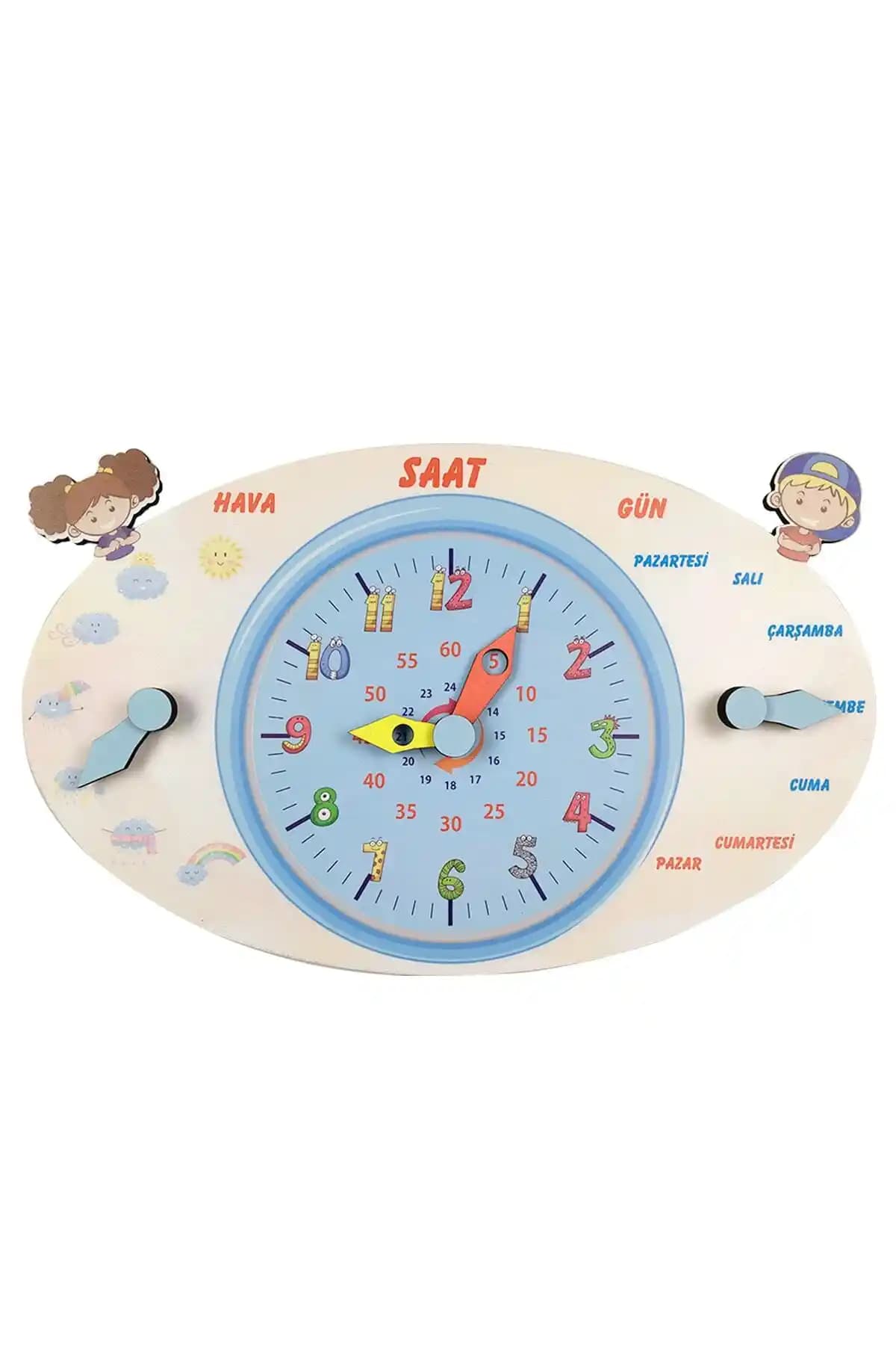 Montessori Eğitici Oyuncak Saat Çocukların Zaman Kavramını Öğrenmesine Destek Sağlar