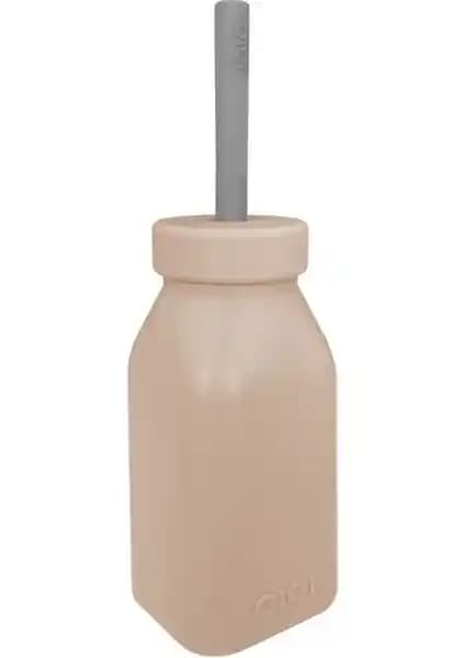OiOi Silikon Şişe ve Pipet 6+ Ay Güvenli ve Hijyenik Bebek Beslenme Ürünü