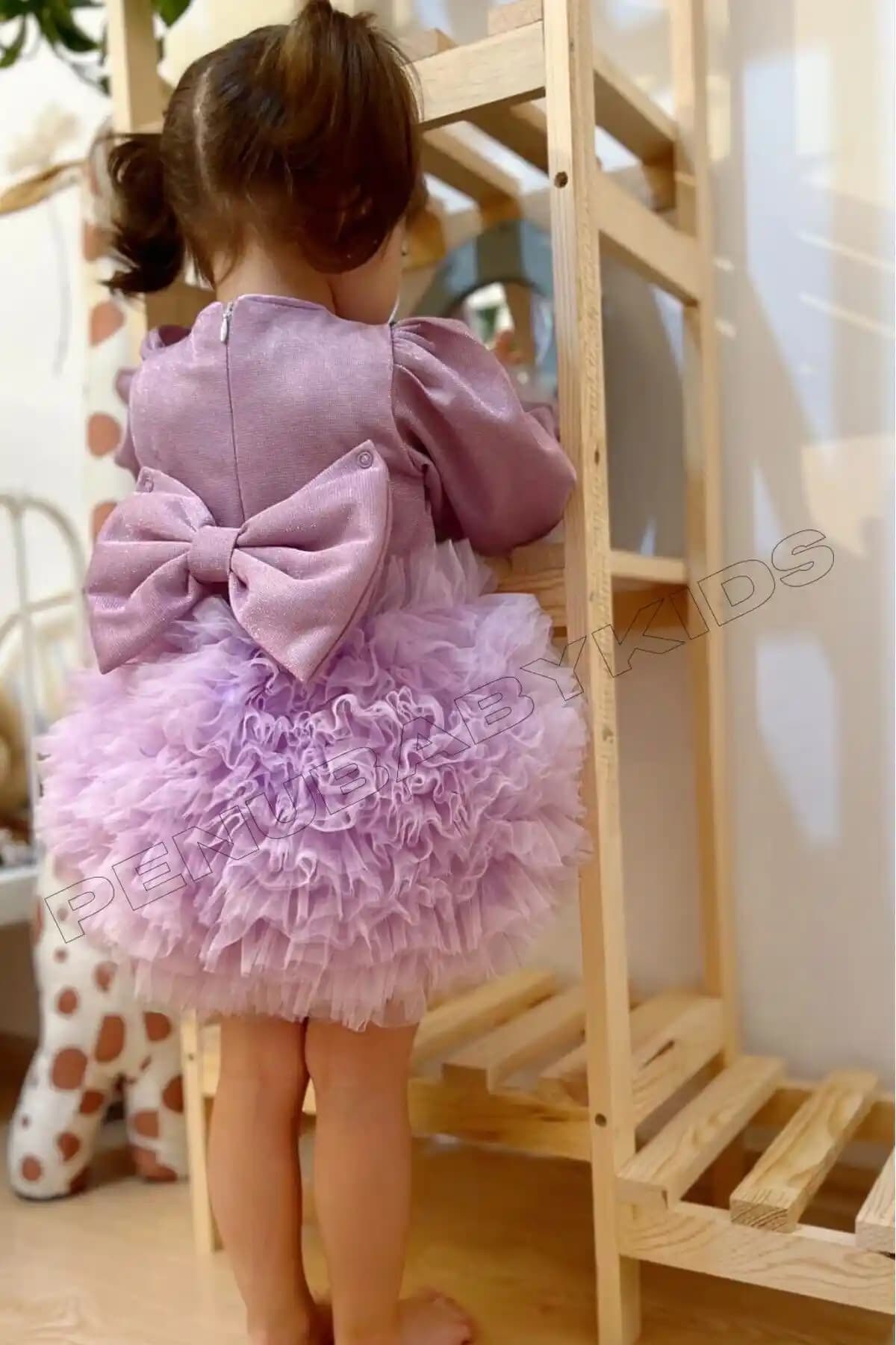 Penu Baby Kids Mor Tütülü Uzun Kol Kız Bebek Elbisesi Detayları ve Kullanım Önerileri