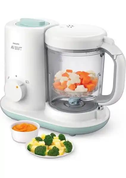 Philips Avent SCF862/02 Çok Fonksiyonlu Buharlı Pişirici ve Blender Bebek Maması Hazırlama