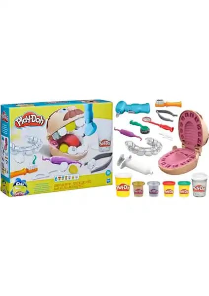 Play-Doh Dişçi Seti Çocuklar İçin Eğlenceli ve Eğitici Diş Sağlığı Oyuncağı