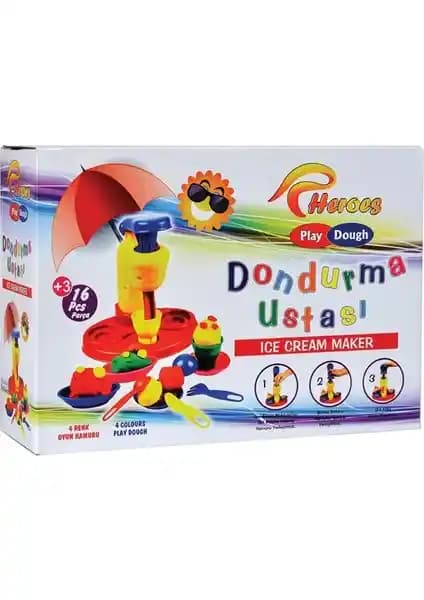 Play-Dough Dondurma Oyun Hamuru Seti 16 Parça Çocuklar İçin Yaratıcı ve Eğlenceli Oyun Malzemeleri