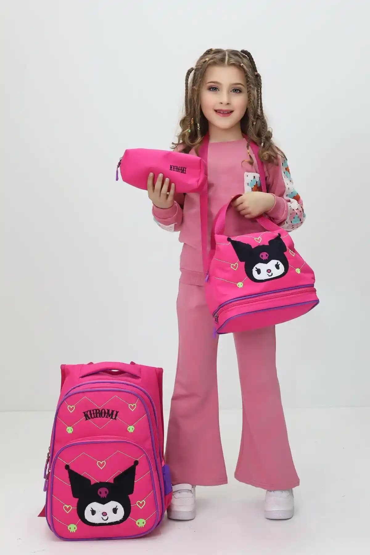 Probag Kuromi Tasarımlı Kız Çocuk 3'lü Okul Çanta Seti İncelemesi ve Özellikleri