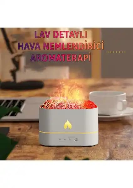 Robeve Işıklı Alev Efektli Aroma Difüzörü: Estetik ve Fonksiyonel Atmosfer Yaratıcı Ürün