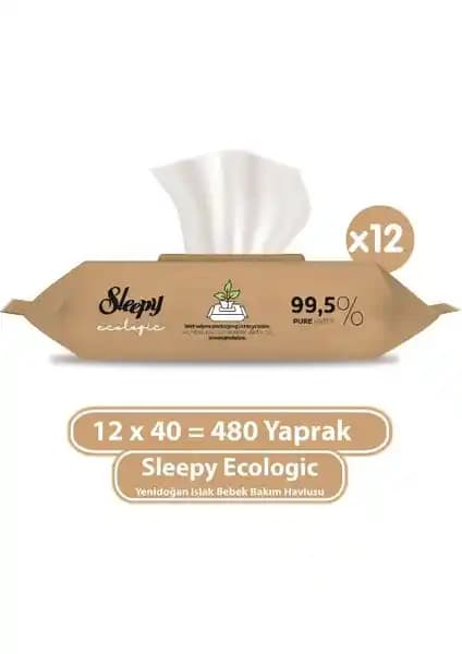 Sleepy Ecologic Yenidoğan Islak Bebek Bakım Havlusu Doğal ve Güvenilir Temizlik Çözümü