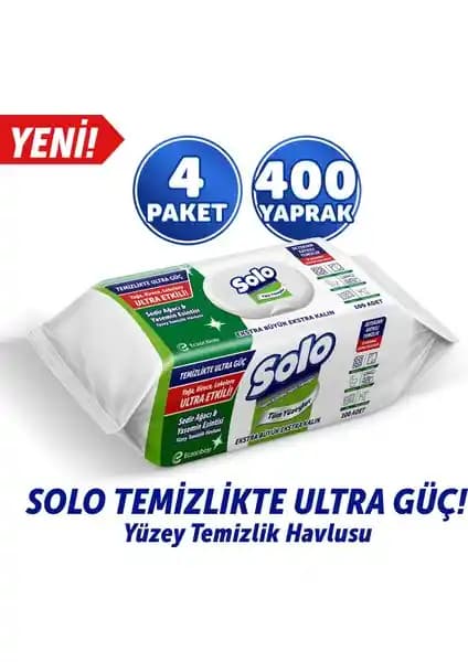 Solo Ultra Güç Sedir Ağacı ve Yasemin Esintili Yüzey Temizlik Havlusu İncelemesi