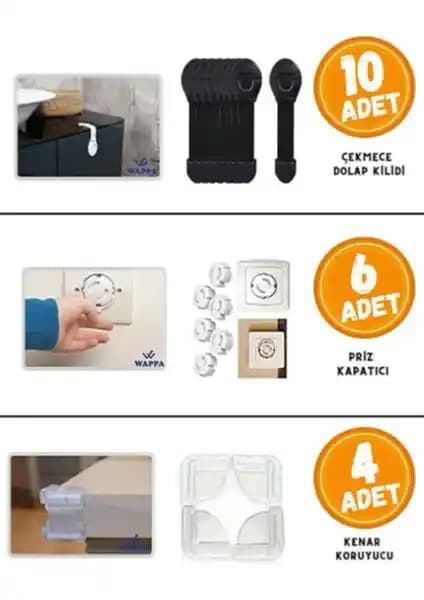 Wappa Çocuk Bebek Güvenlik Emniyet Seti: Evde Güvenliği Artıran Pratik Çözüm
