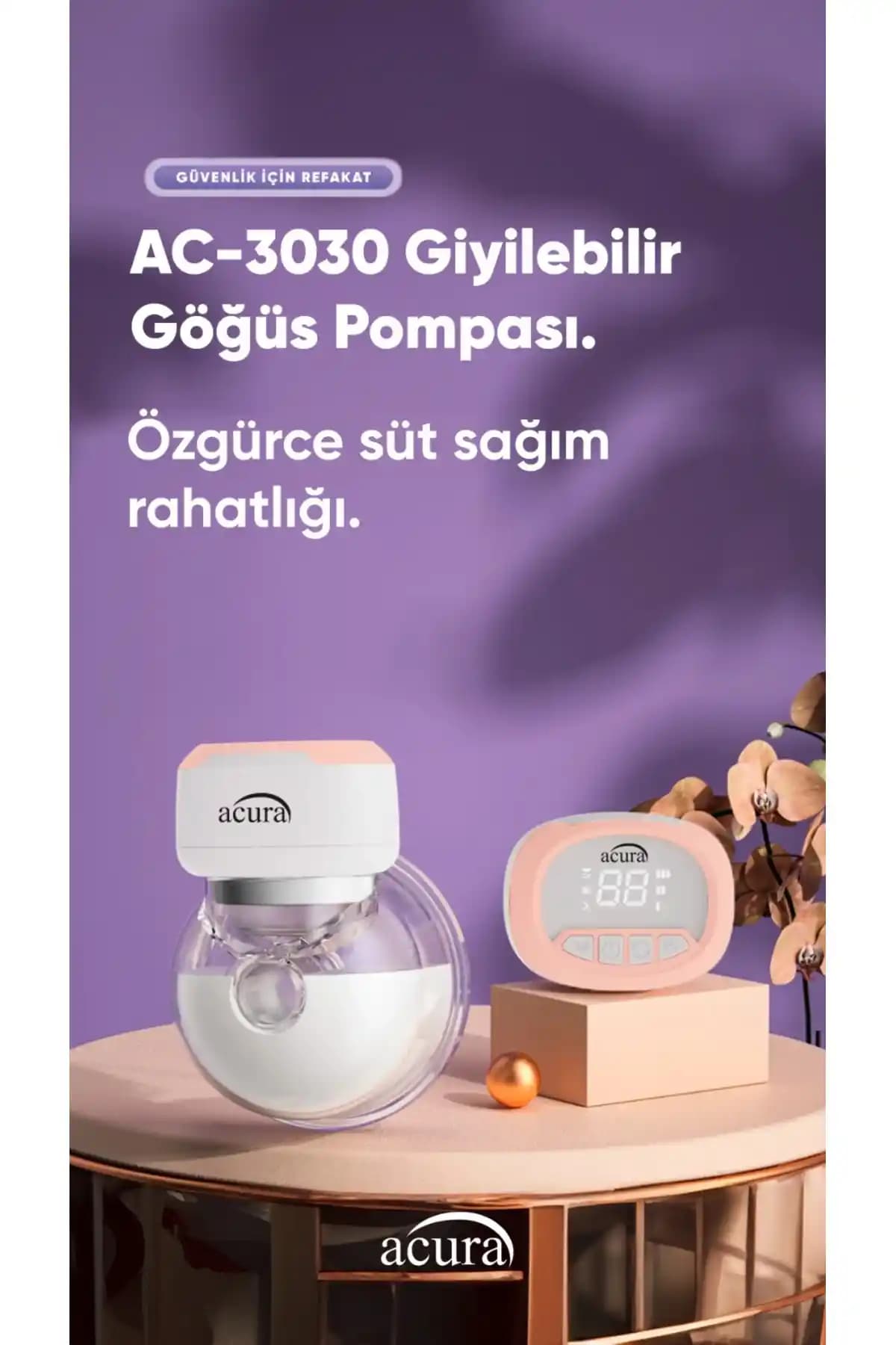 Acura AC-3030 Giyilebilir Göğüs Pompası: Modern ve Pratik Emzirme Çözümü