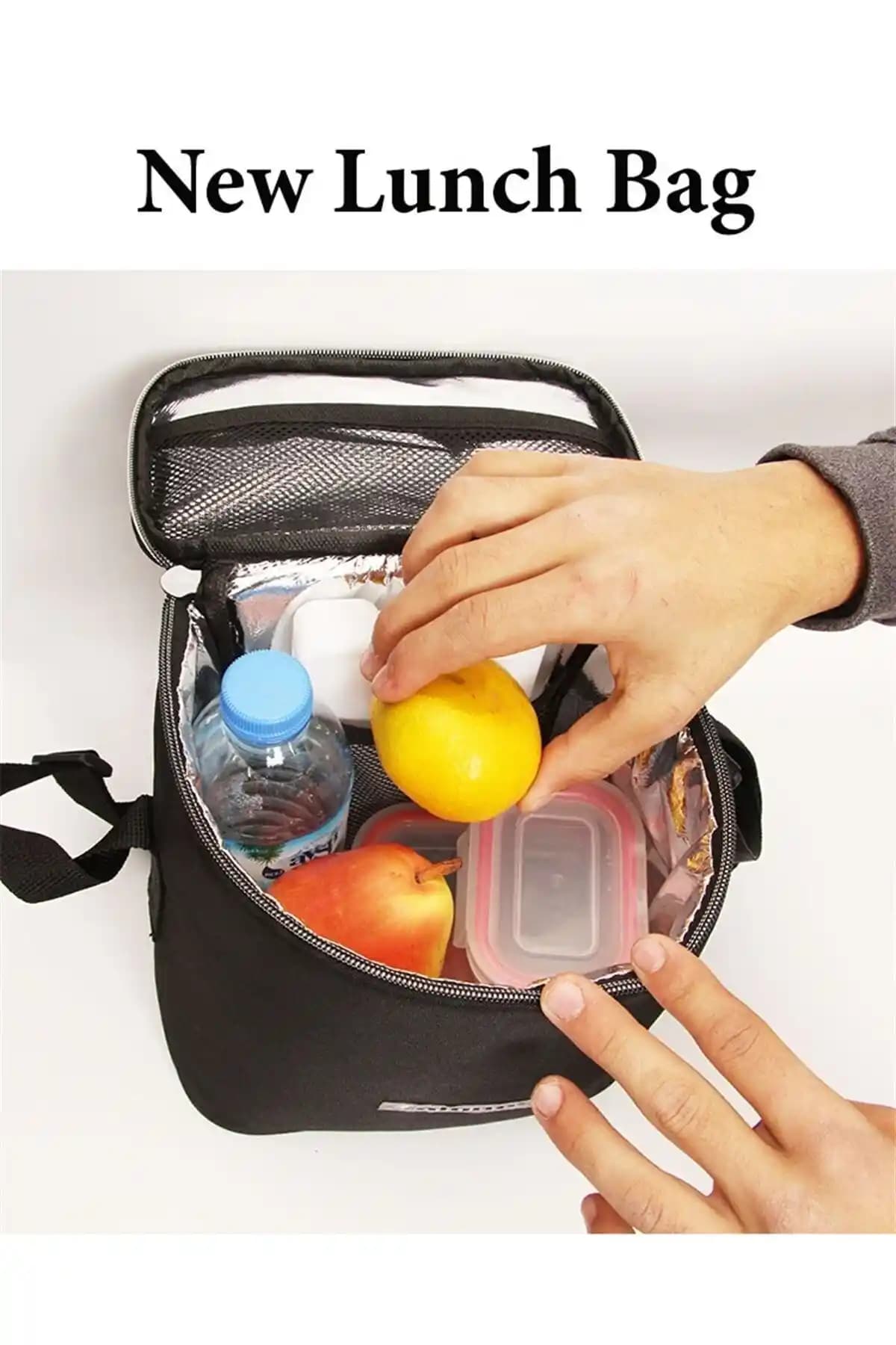 Alone Bag 9311 Siyah Termal Yemek ve Biberon Çantası Günlük Kullanım İçin Uygun