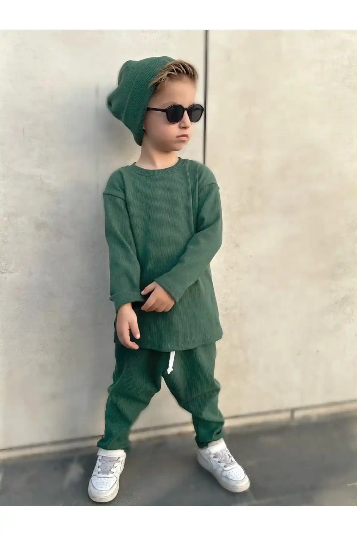 Barin Kids 3 Parça Şalvar Takımı Bebek ve Çocuklar İçin Rahat ve Şık Günlük Giyim Seçeneği