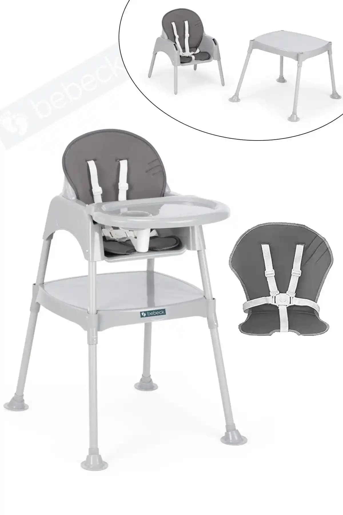 Bebeck Çok Fonksiyonlu Mama Sandalyesi: Ergonomik ve Güvenli Tasarım Özellikleri