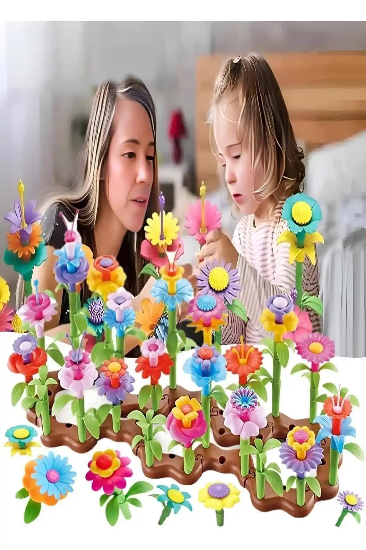 Çocuklar İçin Güvenli ve Eğlenceli Bahçe Çiçek Yapımı Oyuncak Setleri