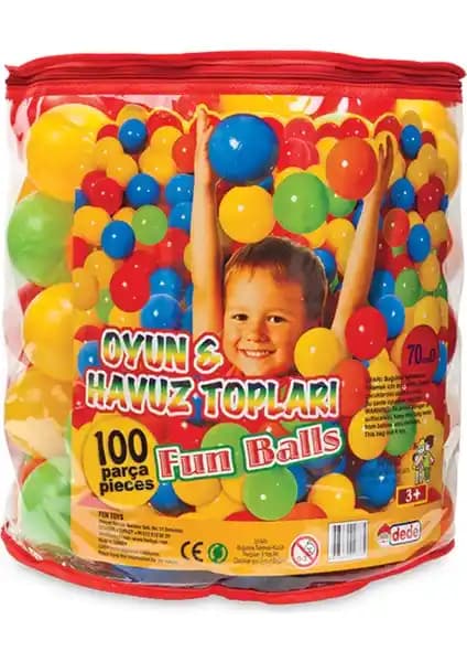 Dede Oyun ve Havuz Topu 7 cm Çapında Güvenli ve Renkli Çocuklar İçin Eğlenceli Oyun Topu