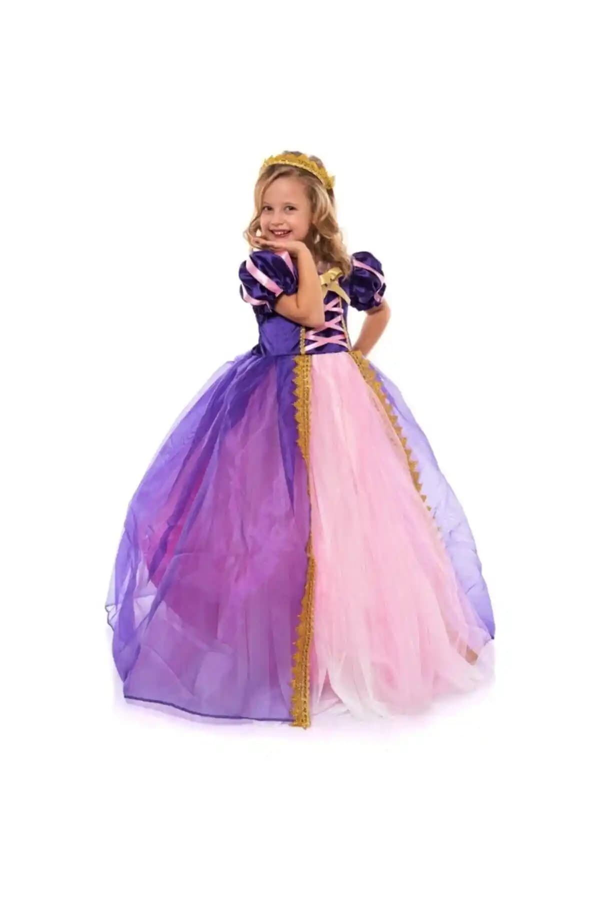 Dilaydamla Kids Kız Çocuk Rapunzel Kostümü ve Elbise: Renkli ve Eğlenceli Tasarım