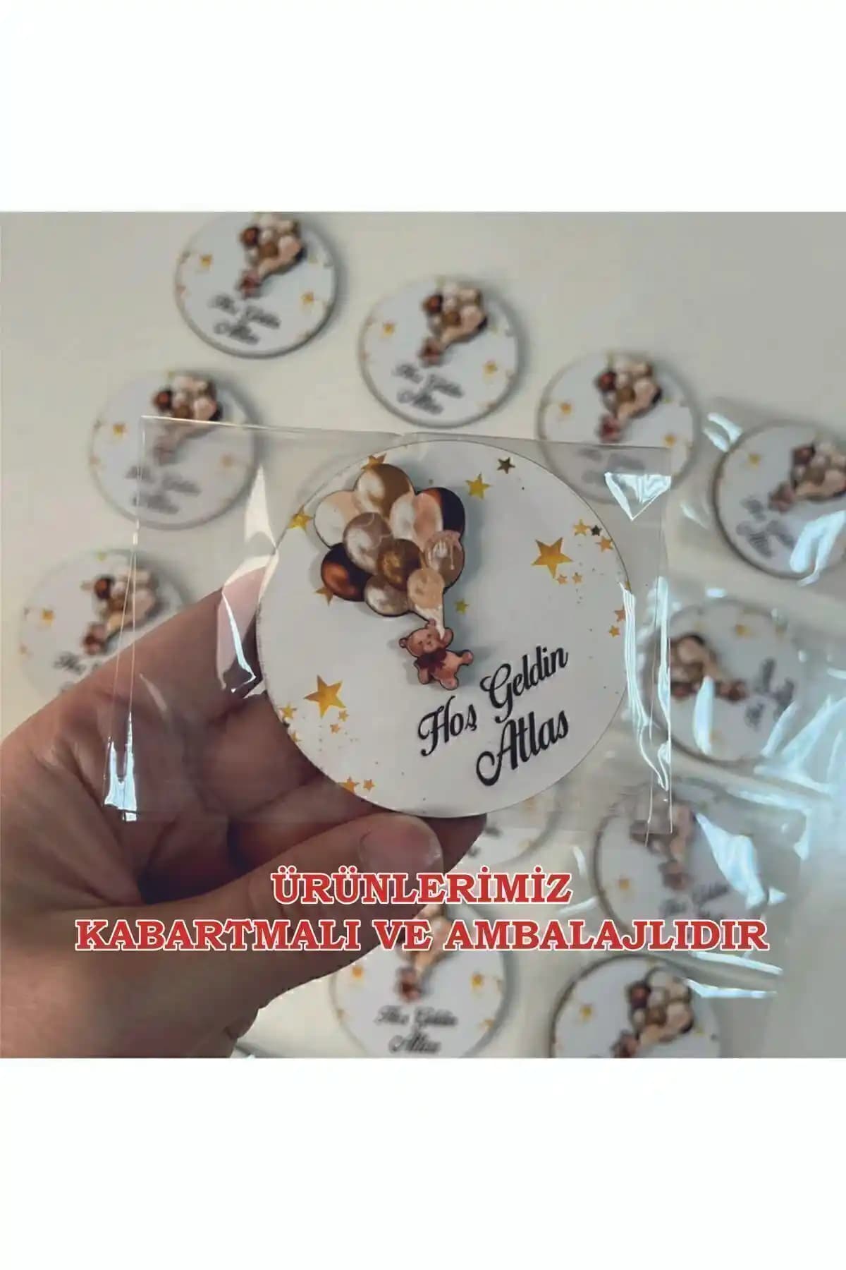 Farklı Hediyelik 10 Adet Kabartmalı Ambalajlı Bebek Magnetleri Türkiye Menşei