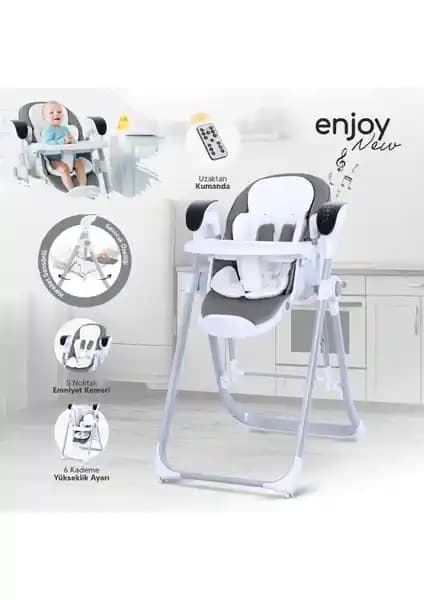 Huggy Enjoy Çok Amaçlı Katlanabilir Bebek Bakım Seti ve Otomatik Salıncağı Özellikleri