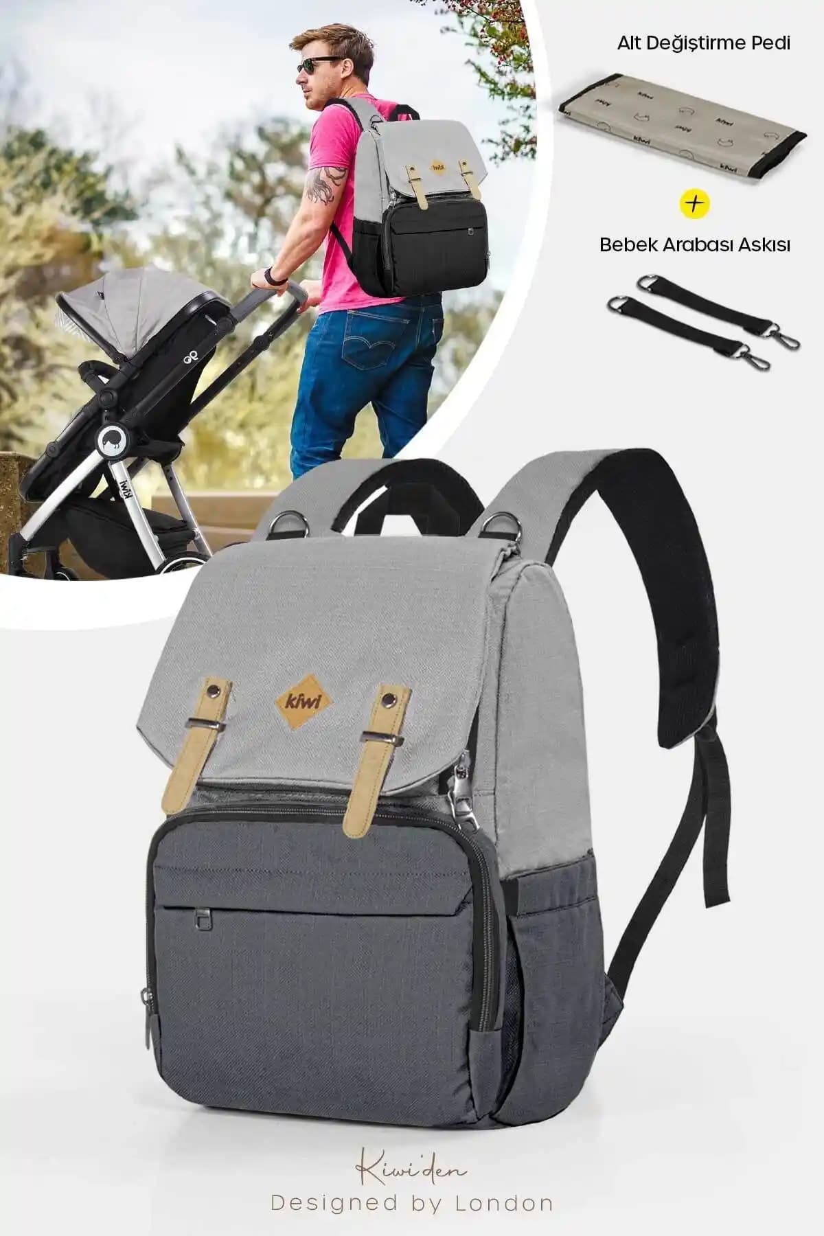 Kiwi Coolbag Anne Bebek Çantası: Şık ve Fonksiyonel Tasarımıyla Günlük Kullanım İçin Uygun