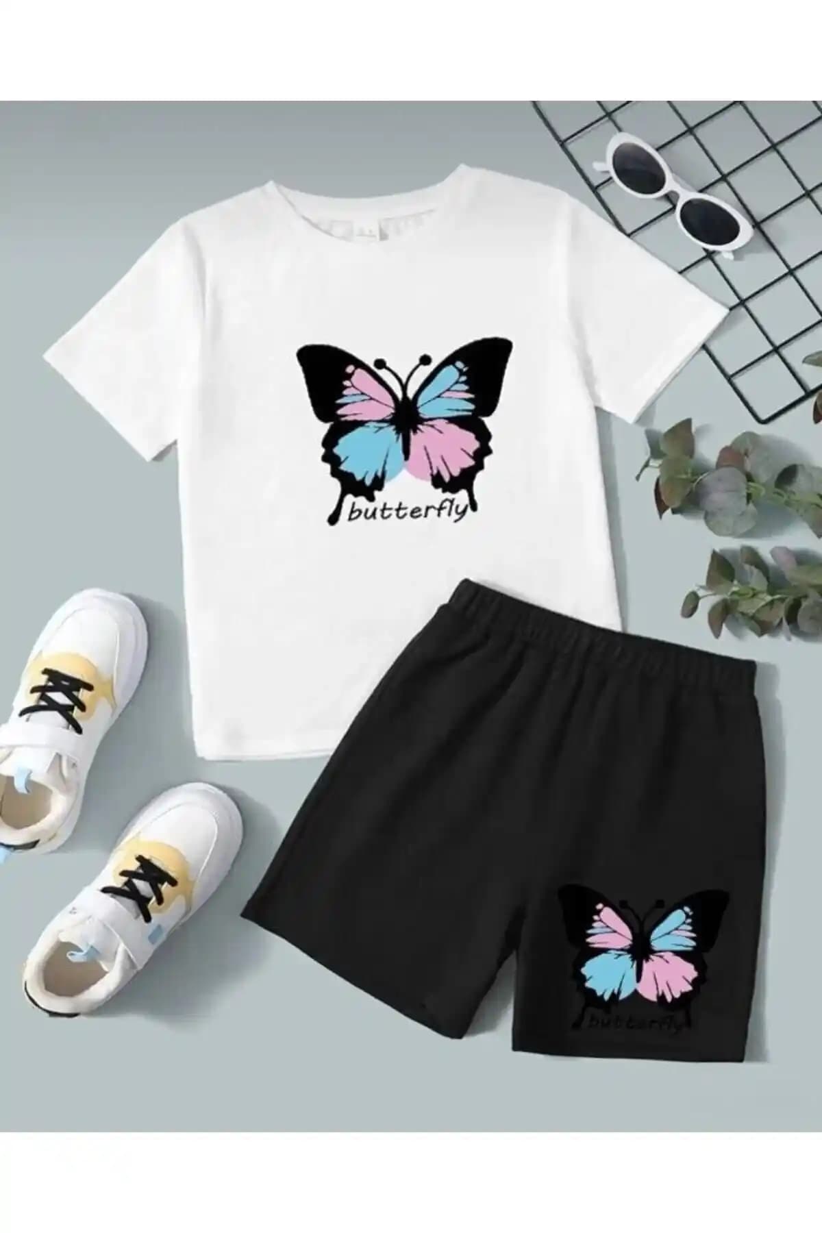 Koklonmoda Unisex Baskılı Çocuk Şortlu Takım: Rahat ve Şık Günlük Kullanım İçin
