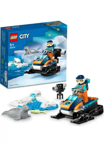 LEGO City Kutup Kâşifi Motorlu Kızağı Seti Çocuklar İçin Yaratıcı ve Eğlenceli Keşif Oyuncağı