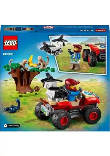 LEGO City Vahşi Hayvan Kurtarma ATV'si 60300 ile Doğa ve Macera Temalı Oyuncak Seti