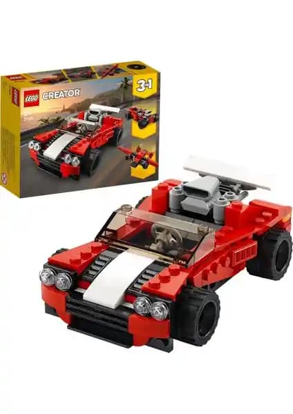 LEGO Creator 31100 Çok Yönlü Spor Araba Seti Çocuklar İçin Geliştirici ve Eğlenceli Bir Oyun Deneyimi