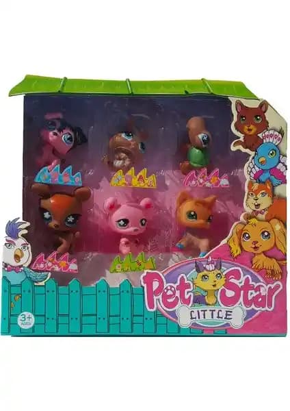Littlest Pet Shop Neşeli Minişler 6'lı Miniş Ailesi Oyuncak Seti Güvenli ve Eğlenceli Çocuk Oyuncağı