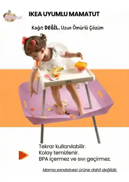 Mamatut Mama Sandalyesi: Dayanıklı, Pratik ve Güvenli Bebek Beslenme Çözümü