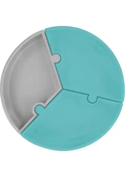 OiOi Puzzle Tabak Aqua Green Powder Grey Modern ve Pratik Mutfak Gereci
