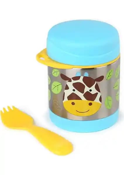 Skip Hop Zoo Paslanmaz Çelik Termos Zürafa Çocuklar İçin Güvenilir ve Pratik Tasarım