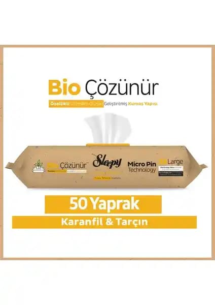 Sleepy Bio Çözünür Yüzey Temizlik Havlusu ve Mendili: Pratik ve Doğal Aromalı Temizlik Çözümü