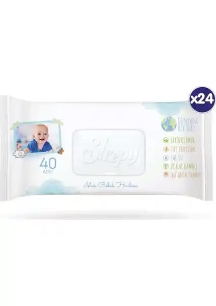 Sleepy Bio Natural Islak Temizleme Mendili Bebek ve Hassas Ciltler İçin Güvenilir Temizlik Çözümü